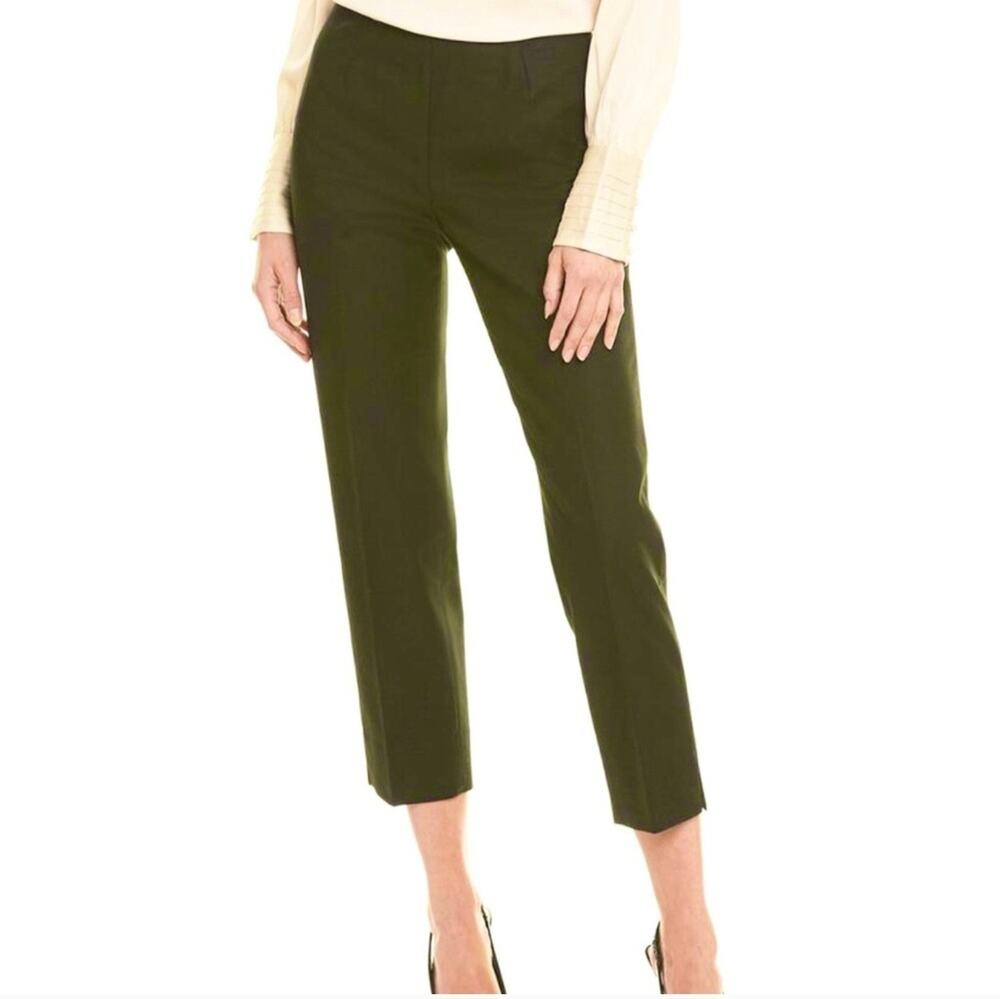 Lafayette 148 New York Fatigue Cropped Side Zip Dress Pants Size 18